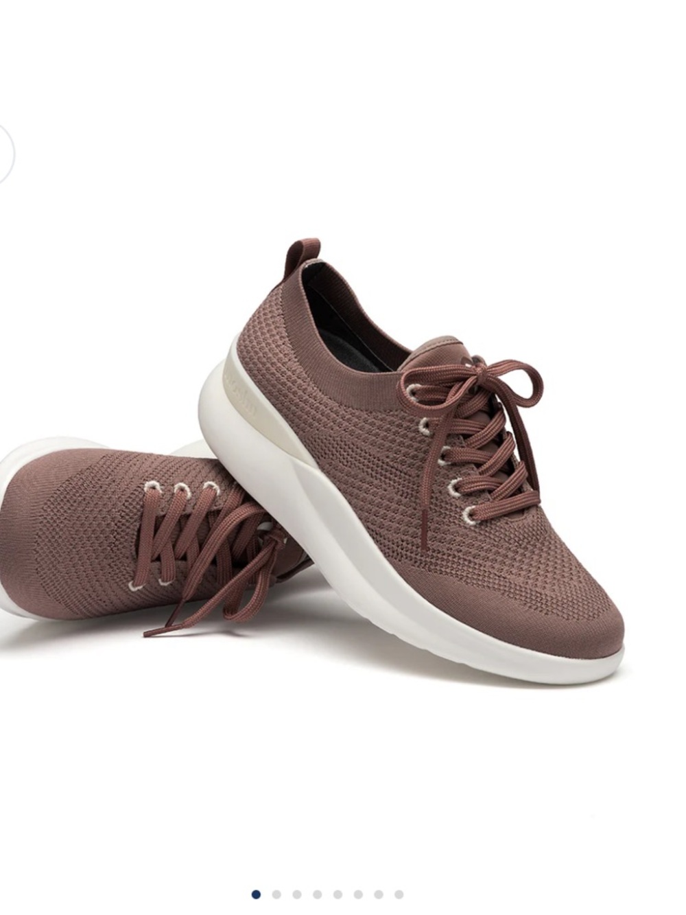 Moshn Knit Lace-Up Sneaker in Antler